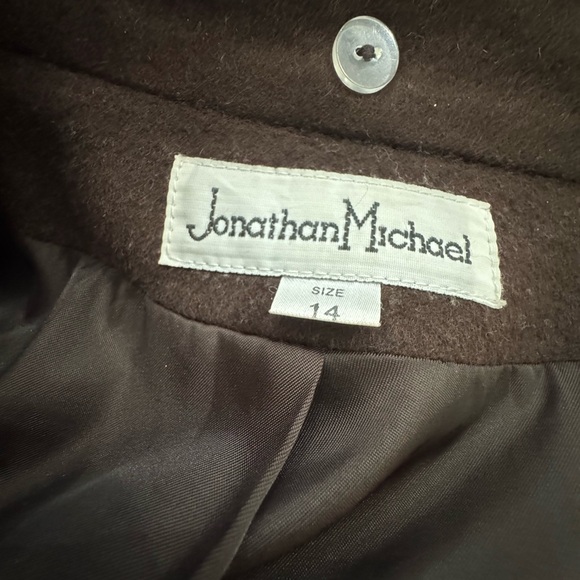 Jonathan Michael Size 14 Wool Double-Breasted Winter Trench Coat - Picture 14 of 14
